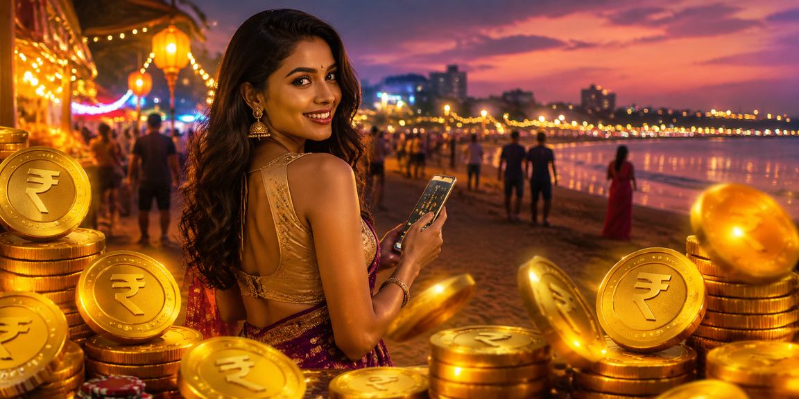 Evening festival atmosphere with lottery play in Chennai, India